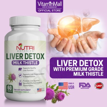 Nutri Botanics Liver Detox with Milk Thistle & Sil...
