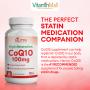 Nutri Botanics CoQ10 Heart Health Support with Co-Enzyme Q10 100mg - Heart Muscle Function & Energy - Maintains Healthy Blood Sugar Levels - Natural Antioxidant Heart Supplement - 30 Softgels
