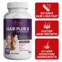 Nutri Botanics Hair Plus II with Amino Acids – Hair Growth Supplement with Biotin, 18 Amino Acids Keratin, Collagen - Stop Hair Loss, Regrow Hair Fast – 43 Hair Vitamins for Faster Healthier Hair Growth - For Women & Men – 60 Tablets   