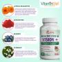 Nutri Botanics Healthy Eye & Vision+ - Bilberry, Lutein Eye Supplement, Astaxanthin, Zeaxanthin, Eyebright - Support Eye & Vision Health, Reduce Eye Fatigue, Improve Night Vision - 60 Capsules