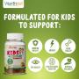 Nutri Botanics Vegetarian Kids Multivitamin Gummies – 60 Gummies – Vitamins A, B6, B12, C, D and E, Zinc, Folic Acid and Biotin – No Gelatin, Halal – Choline, Inositol to Support Healthy Brain Development