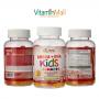 Nutri Botanics Vegetarian Kids Omega + DHA Gummies with Vitamin C – 60 Gummies – Children Brain Supplement to Improve Memory & Attention – Supports Vision & Eye Health, Immune Health