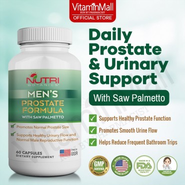 Nutri Botanics Men Prostate Formula with Saw Palme...