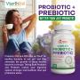 Nutri Botanics Prebiotic + Probiotic Supplement – 60 Veggie Capsules – 6 Beneficial Probiotic + 2 Prebiotics – Digestive Health & Immune Support, Reduce Bloating, Stomach Gas