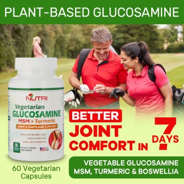 Nutri Botanics Vegetarian Glucosamine MSM Turmeric...