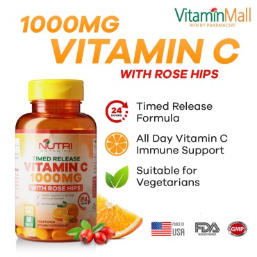 Nutri Botanics Vitamin C 1000mg Time Release Table...