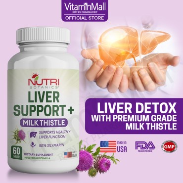 Nutri Botanics Liver Support with Milk Thistle & S...