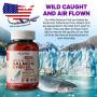 Nutra Botanics Wild Alaskan Omega 3 Salmon Fish Oil 1000mg – 100 Softgels – Omega-3 Supplement for Heart Health – Halal Certified – Molecular Distilled Wild Caught Fish Oil with EPA, DHA