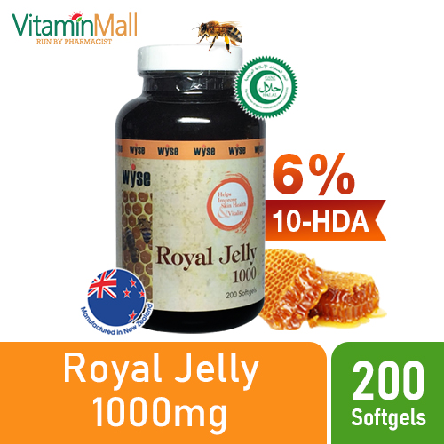 Halal Royal Jelly 1000mg 6 10 Hda Vitaminmall Com Sg